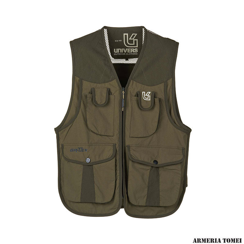 GILET DA CACCIA UNIVERS VERDE CON RETINA