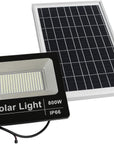 Faro LED Solare 800W — Sensore Crepuscolare e Telecomando IP67