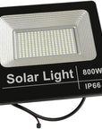 Faro LED Solare 800W — Sensore Crepuscolare e Telecomando IP67