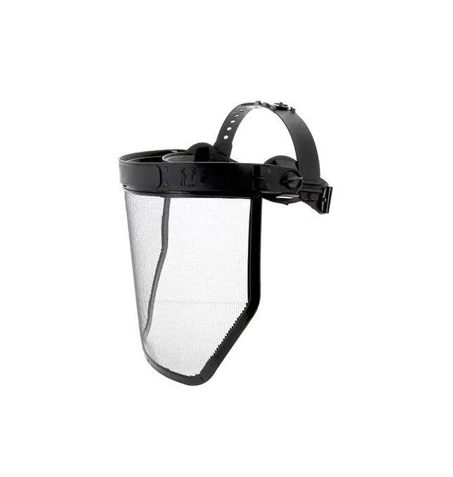 Elmetto Con Visiera Corta Visiera Protettiva Per Elmetto - Rete Metallica Autoregolante, Per Decespugliatore E Giardinaggio Elmetto Di Sicurezza Con Visiera - Foto 6