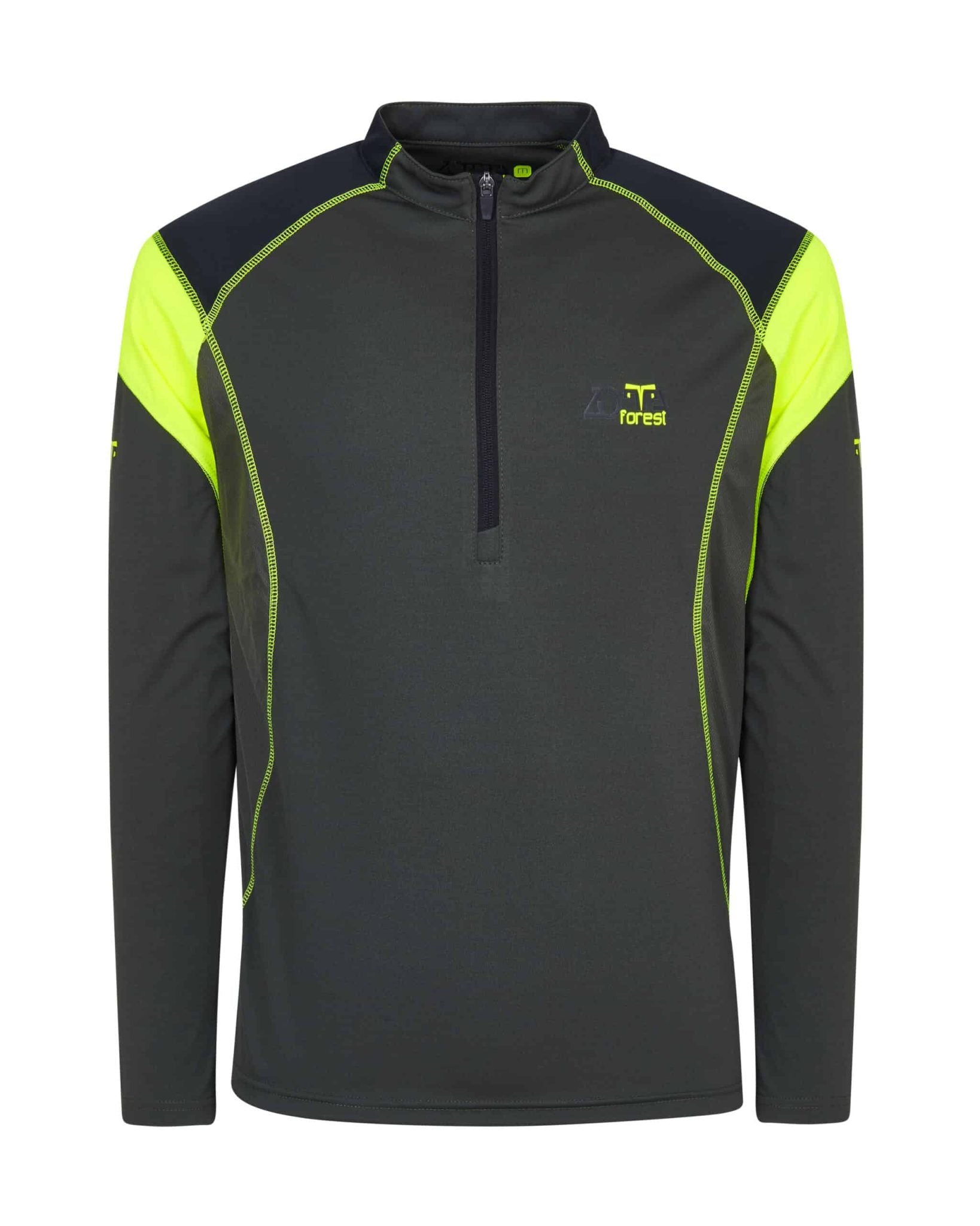 T-SHIRT A MANICHE LUNGHE ROLLY - ZOTTA FOREST - VERDE/NERA