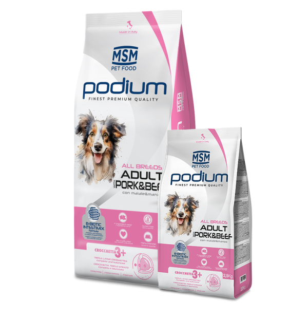 PODIUM ALL BREEDS ADULT WITH PORK & BEEF – Gusto e Benessere Quotidiano